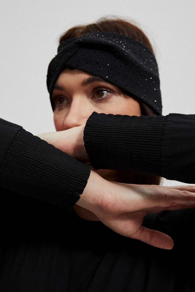 Bawełniana bluzka z bufiastymi rękawami