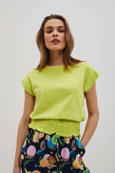 Gładka bluzka neonowa