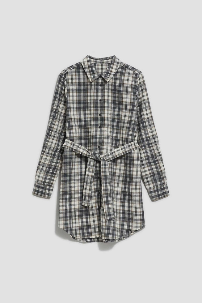 Koszula w kratę grafitowa
