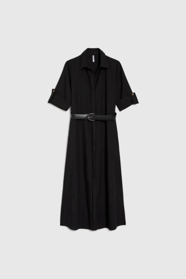 Szmizjerka midi czarna