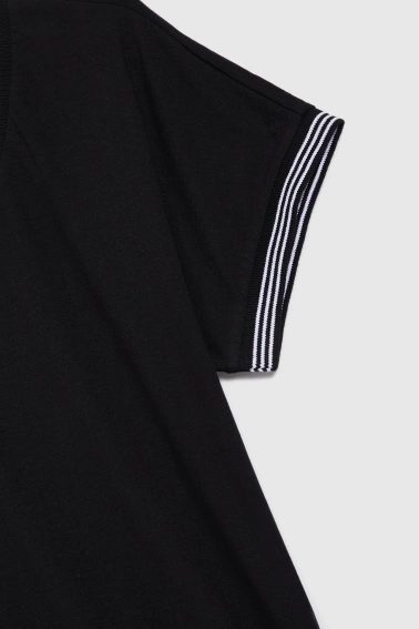 Bluzka z bawełny czarna