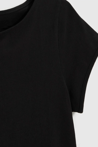 Bawełniany t-shirt czarny