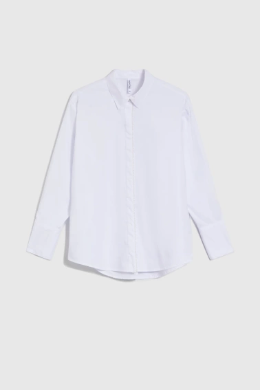 Koszula ozdobiona koralikami biała