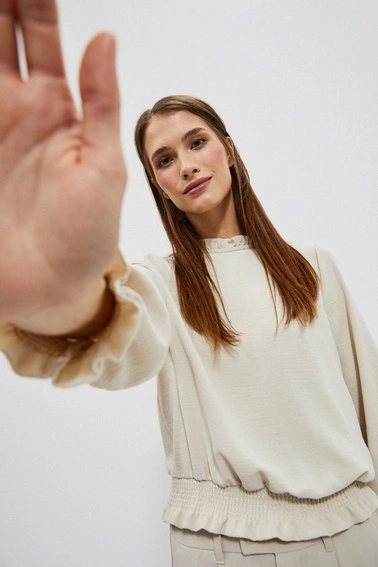 Gładka koszula piaskowa