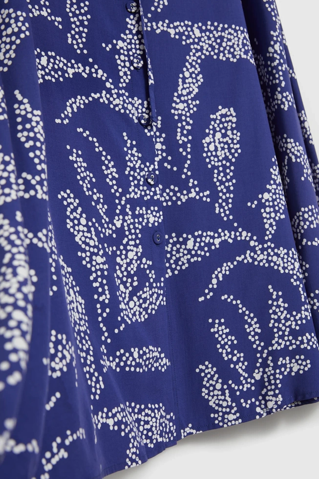 Spódnica midi niebieska