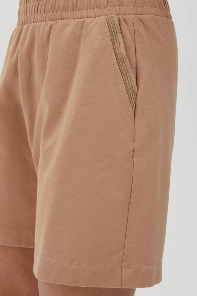 Bawełniane szorty beżowe