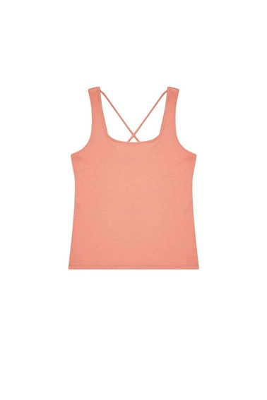 Bawełniany top z ozdobnym tyłem