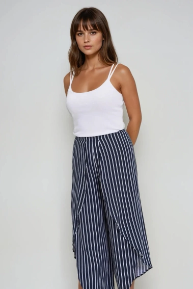 Kuloty w paski granatowe