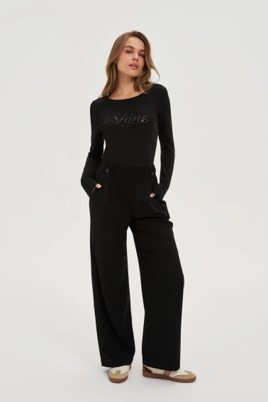 Bluzka z cekinami czarna