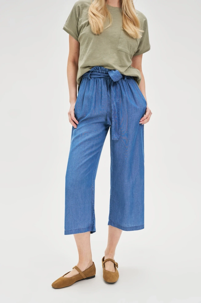 Letnie spodnie niebieskie