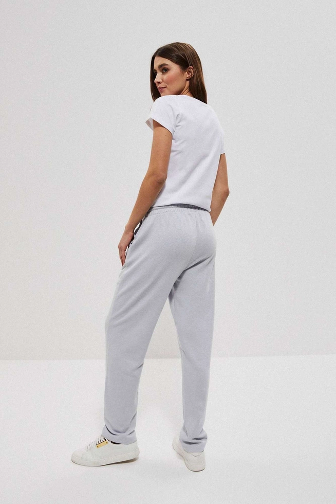 Spodnie dresowe z wiązaniem szare