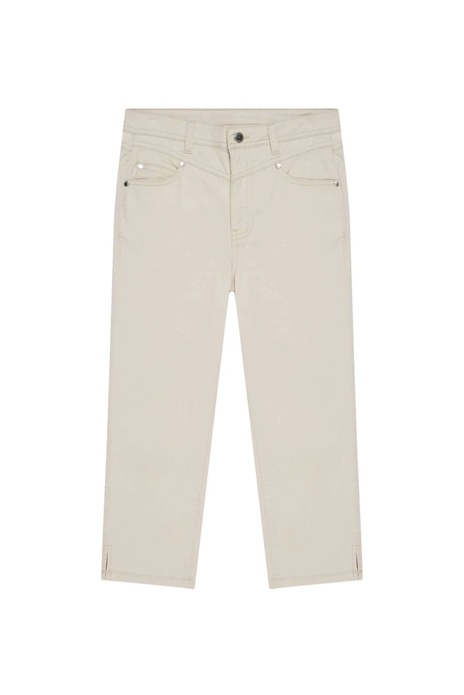 Spodnie rybaczki lyocell piaskowe