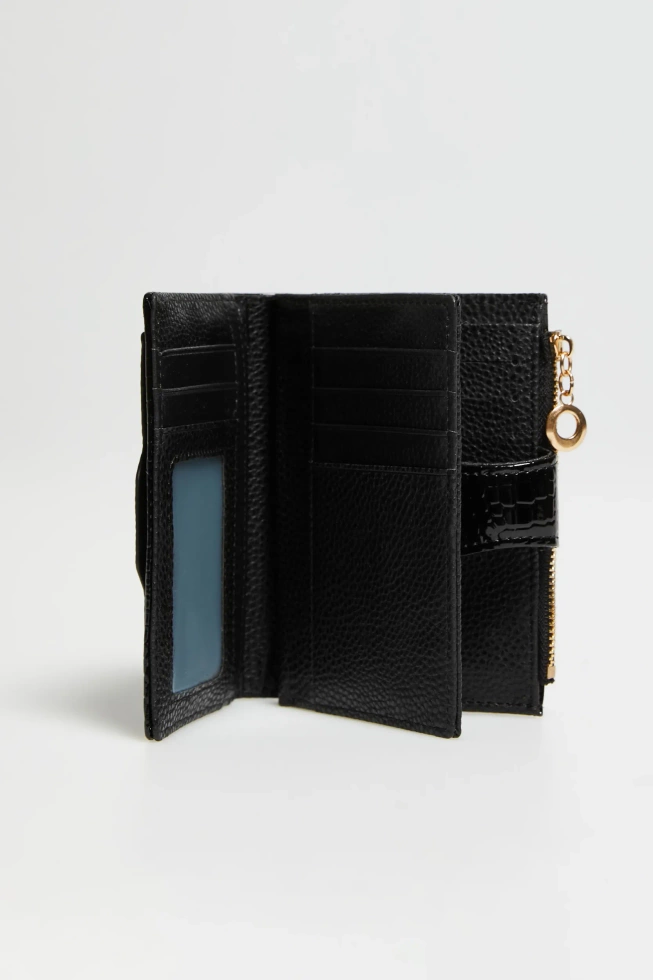 Portfel w zwierzęcy wzór czarny