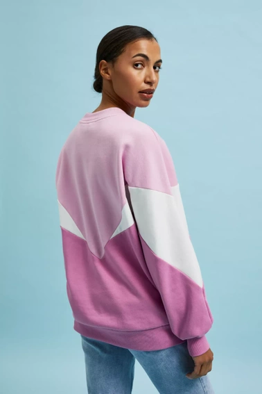 Bluza oversize wkładana przez głowę różowa