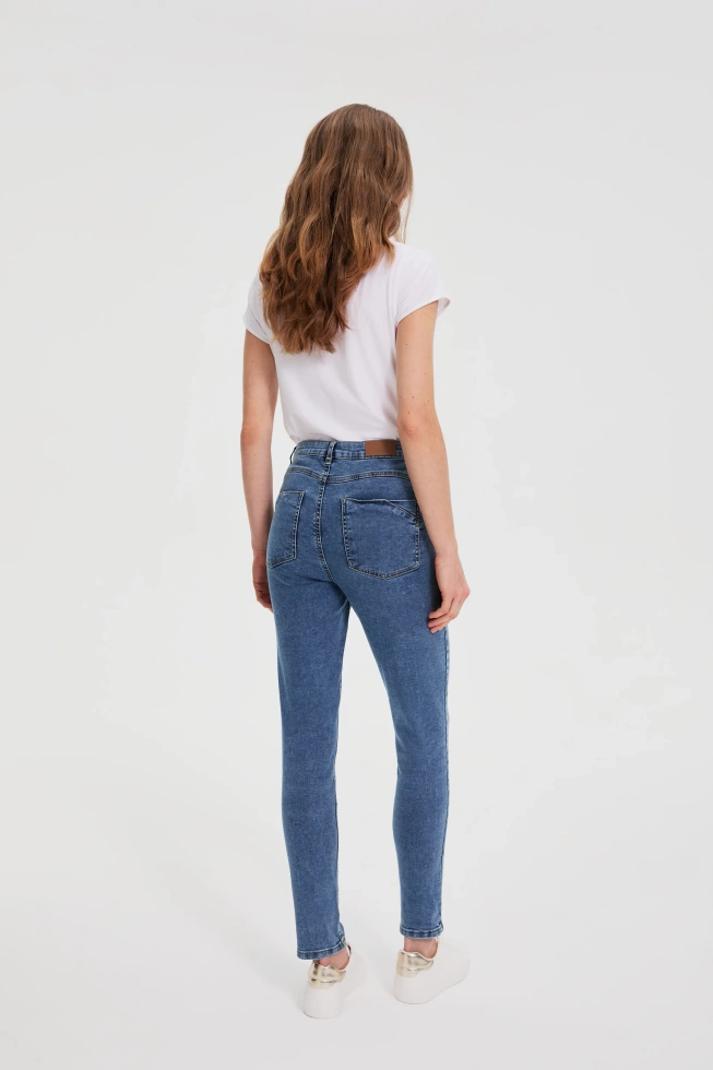 Jeansy skinny niebieskie