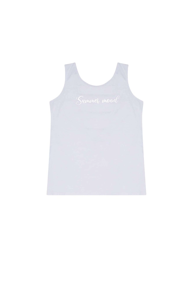 Koszulka z metalicznym nadrukiem biała