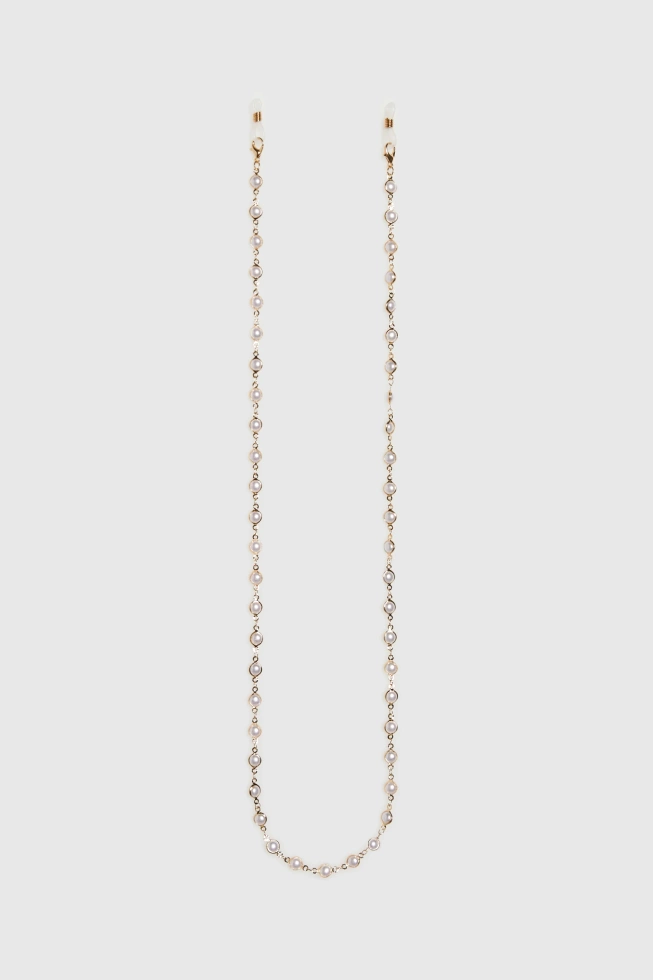 Łańcuszek do okularów w złotym kolorze