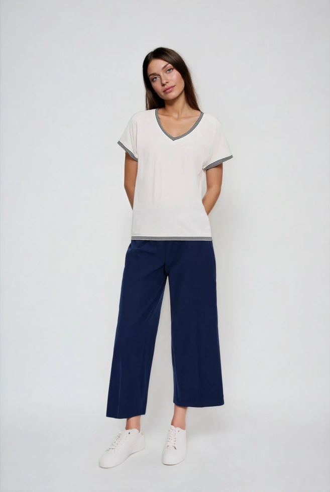 Bluzka z bawełny biała