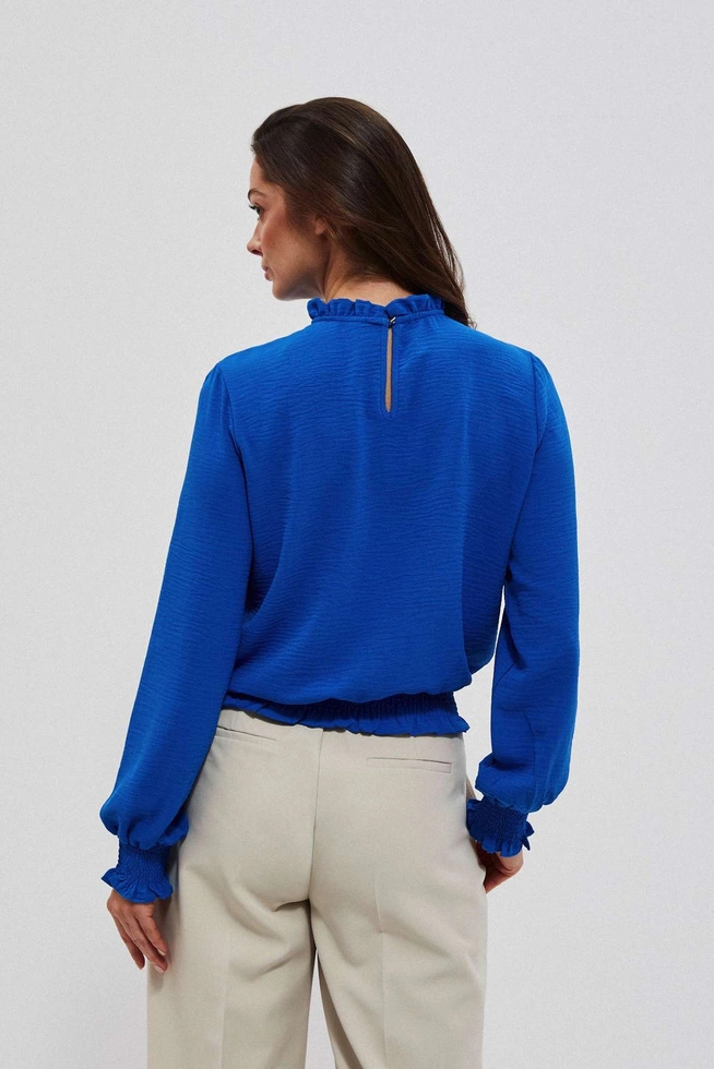 Gładka koszula niebieska