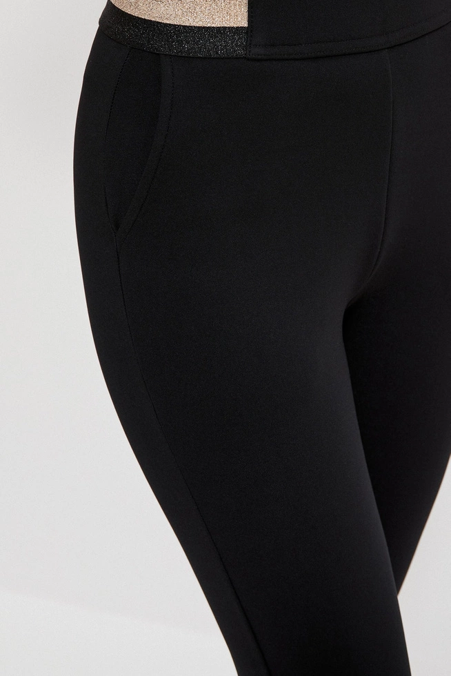 Legginsy z błyszczącym pasem