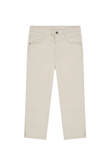 Spodnie rybaczki lyocell piaskowe