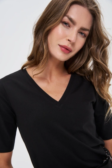 Bawełniana bluzka czarna