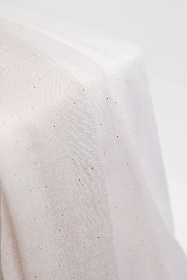 Szal letni z postrzępionym brzegiem różowy