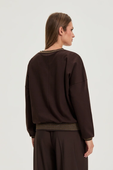 Bawełniana bluza brązowa