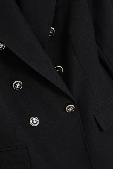 Marynarka z ozdobnymi guzikami czarna