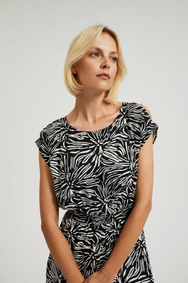 Wiskozowa sukienka maxi czarna