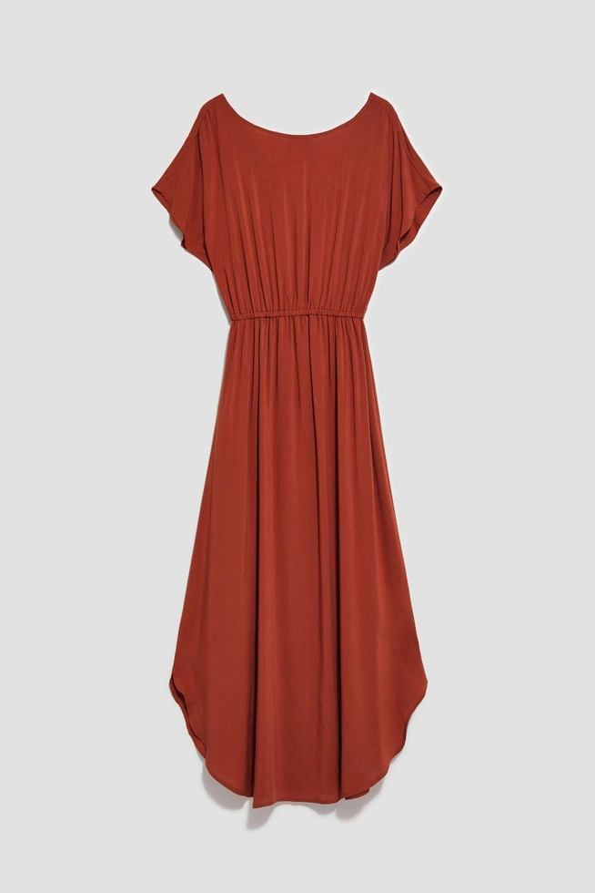 Gładka sukienka maxi