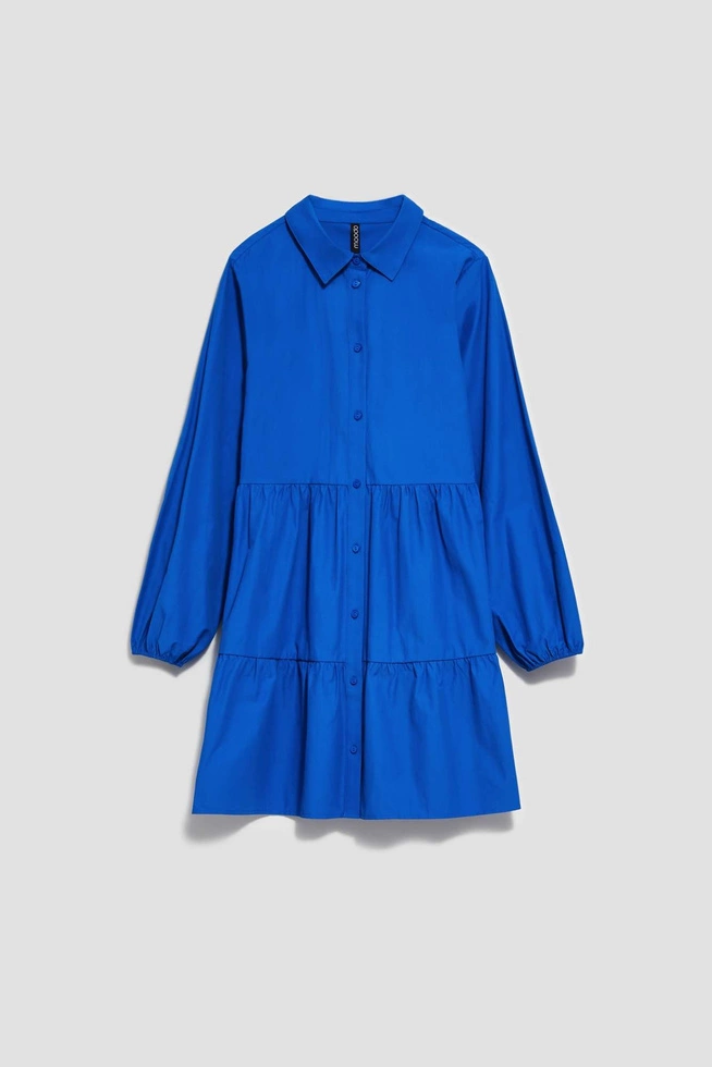 Koszulowa sukienka niebieska