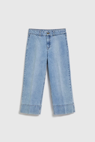 Jeansy z szerokimi nogawkami jasnoniebieskie