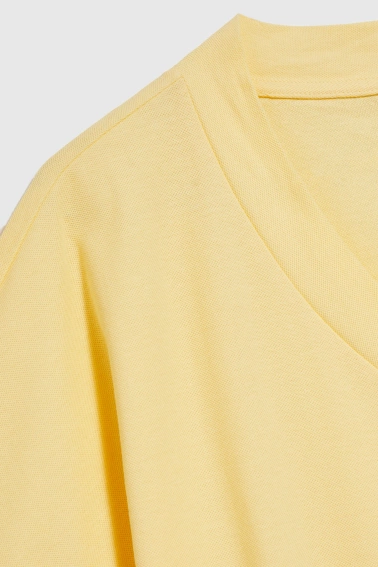 Bawełniana bluzka żółta