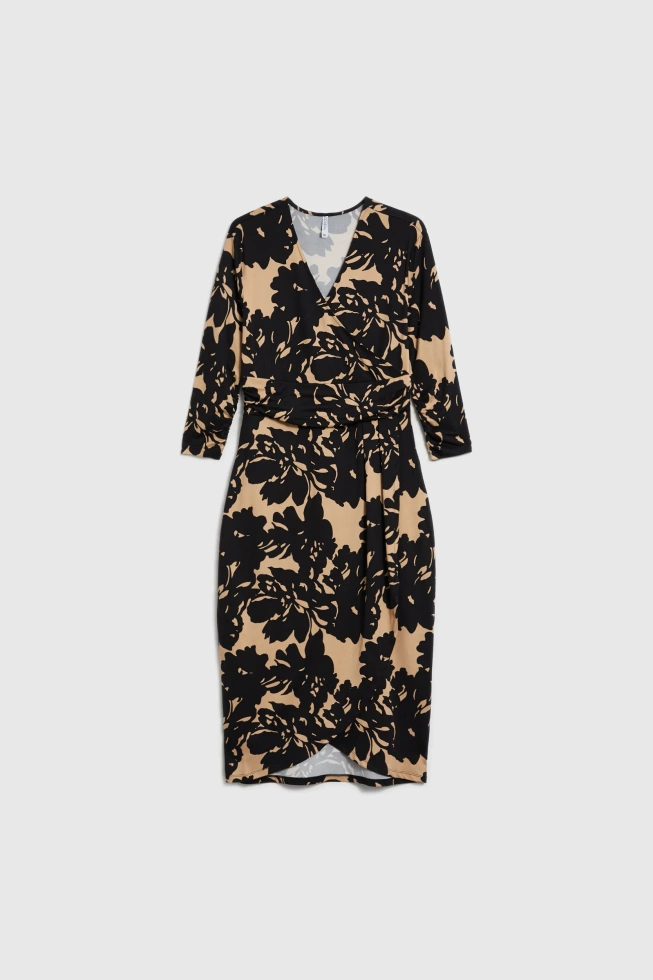 Wzorzysta sukienka czarna
