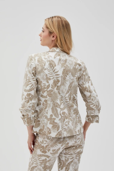 Marynarka z wzorem beżowa