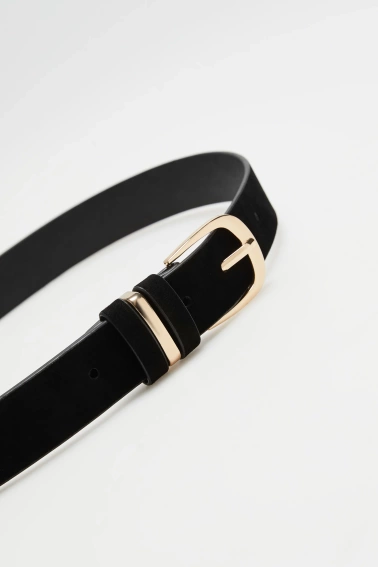 Gładki pasek czarny