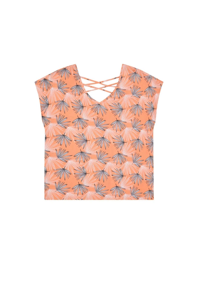 Koszula z wiskozy z odkrytymi plecami