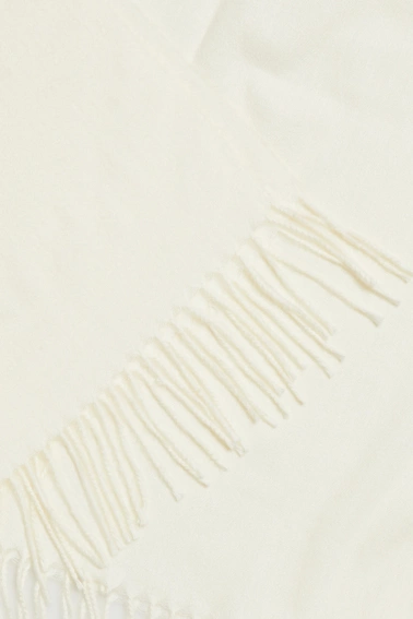 Szal z frędzlami ecru