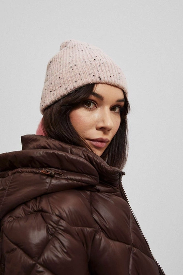 Pikowana kurtka brązowa