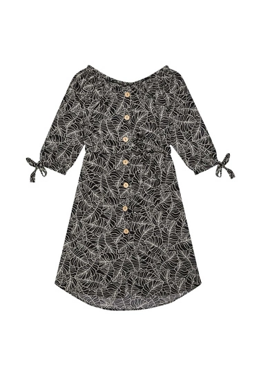 Wzorzysta sukienka czarna