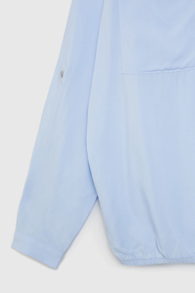 Koszula z wiskozy błękitna