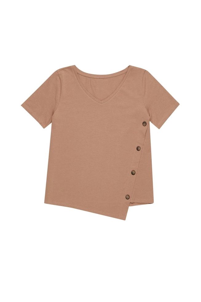 Bluzka z asymetrycznym dołem