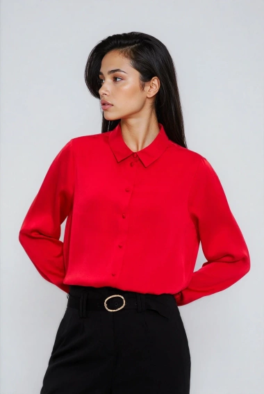 Koszula gładka czerwona