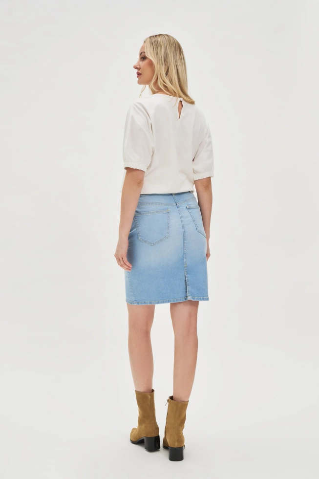 Jeansowa spódnica niebieska