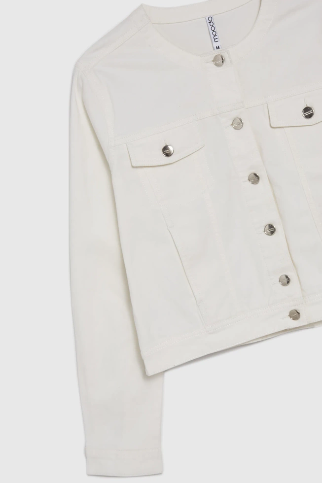 Krótka beżowa kurtka