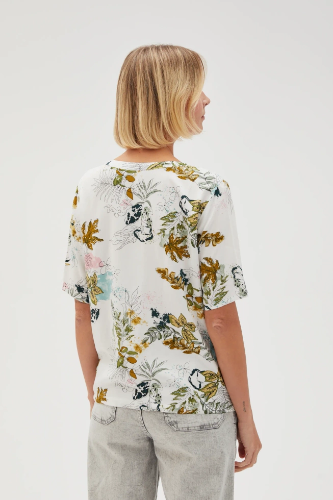 Wiskozowa koszula biała