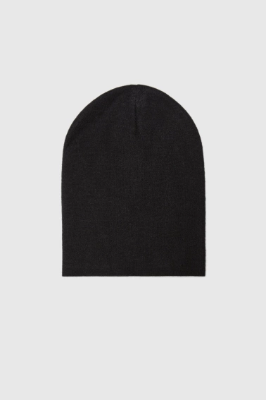 Gładka czapka czarna