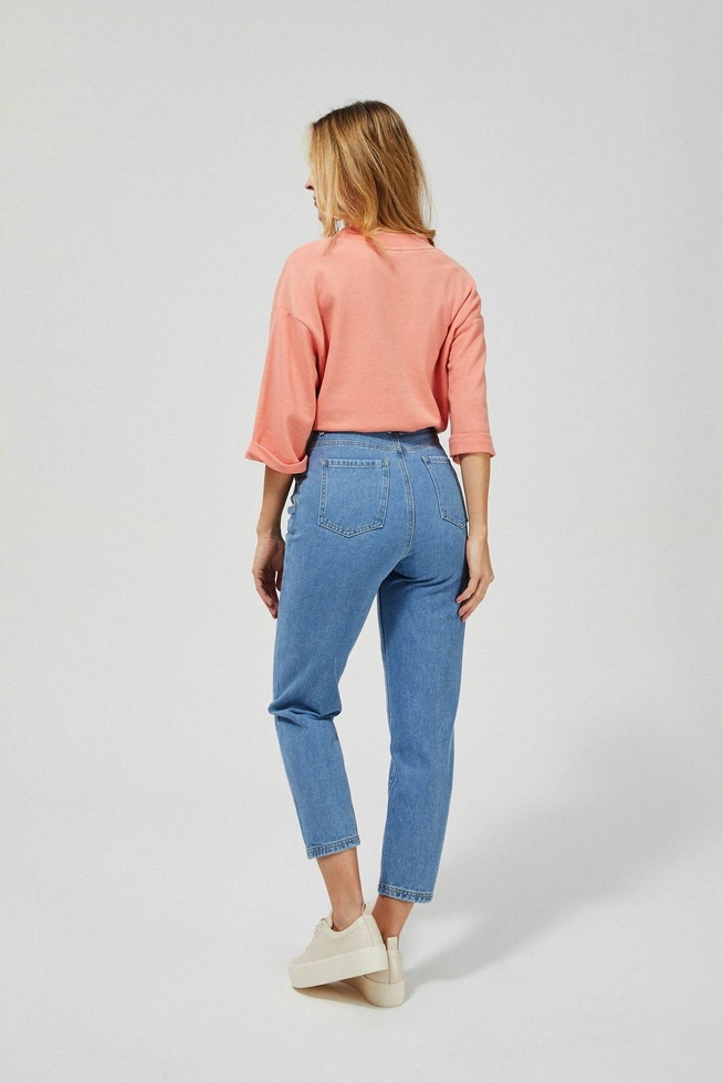 Jeansy slouchy z wysokim stanem