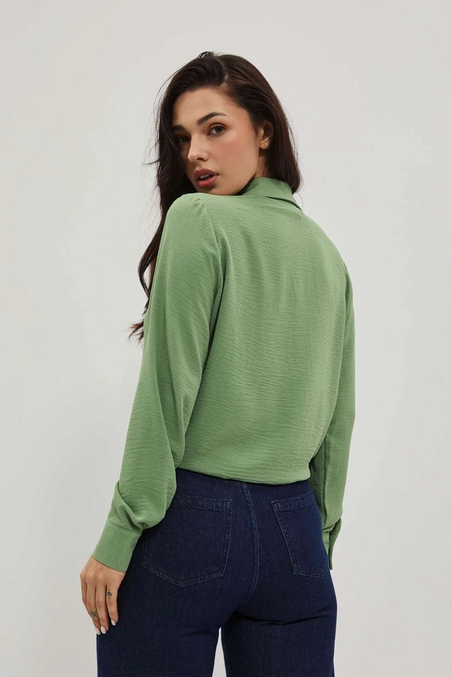 Koszula oliwkowa z wiązaniem